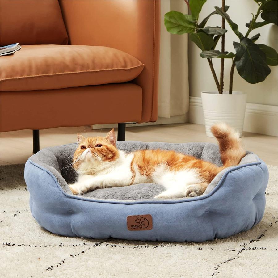 【並行輸入品】 Bedsure Small Dog Bed for Small Dogs Washable - Round Cat Beds for_7