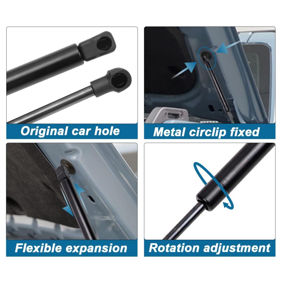 【並行輸入品】 MSIZOY Front Hood Lift Support Struts Compatible with for Ford Bronの画像