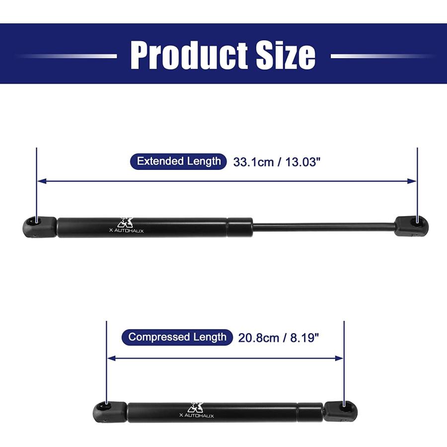 【並行輸入品】 X AUTOHAUX 1 Pair Front Hood Gas Lift Supports Gas Struts Shocks fo_2