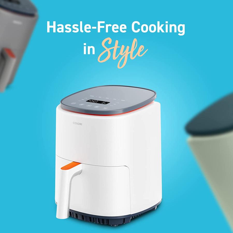 Cosori Air Fryer 4 qt, 7 Cooking Functions Airfryer, 150+ Recipes on Free App, 97% Less Fat Freidora de Aire, Dishwasher-Safe, Designed for 1-3