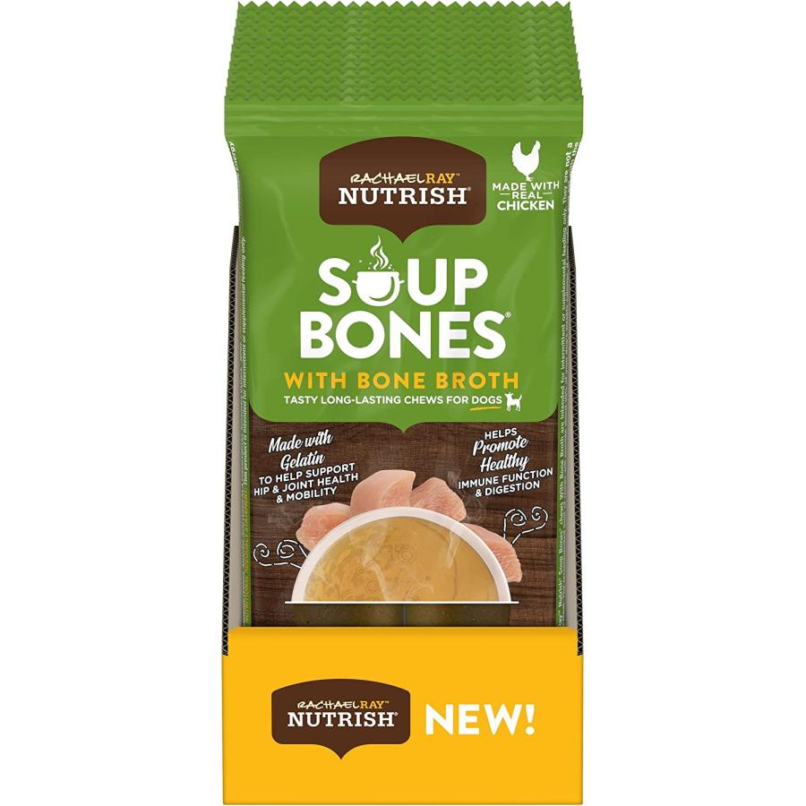 Rachael Ray Nutrish Soup Bones with Bone Broth Dog Chews with Savory
