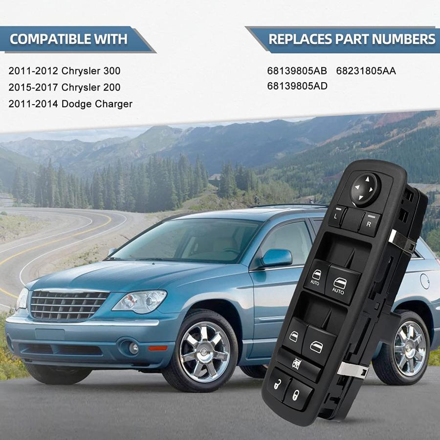 TEXTTAL Driver Side Power Window Switch Replacement for 20152017