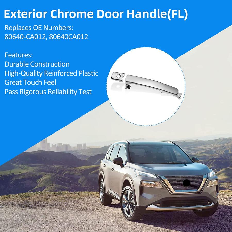 【並行輸入品】 SYKRSS Exterior Chrome Door Handle  Front Left Driver Side Replacemの画像