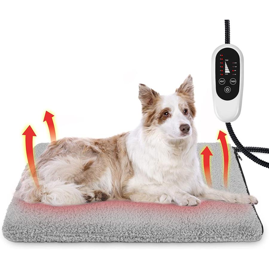 SHU UFANRO Heated Dog Bed 6 Adjustable Temperature Pet Heating Pad