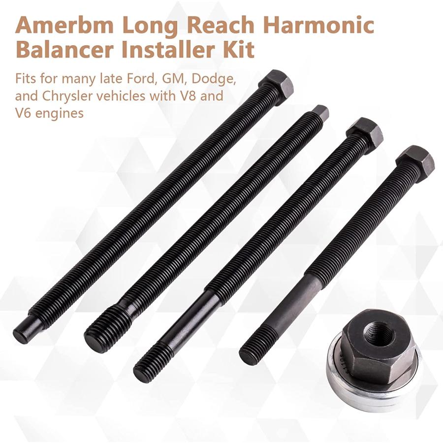 安いストア Amerbm Long Reach Harmonic Balancer Installer Kit Crank Pulley Removal