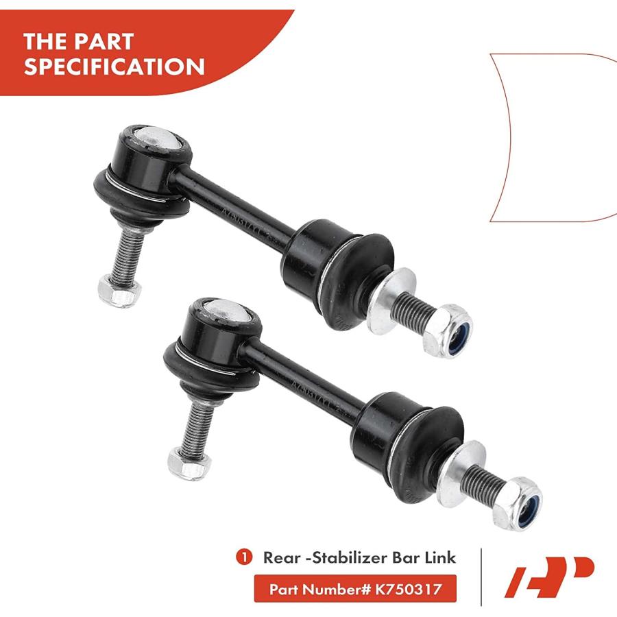 ホットセール格安 A-Premium 2Pcs Rear Sway Bar Link Stabilizer Link Kit Compatible with 並行輸入品