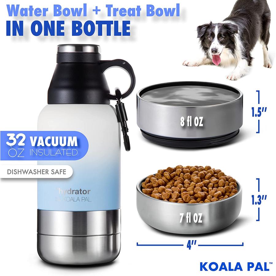 【並行輸入品】 KOALA PAL 32oz Portable Dog Water Bottle w/Bottle Sleeve Strap + D_1