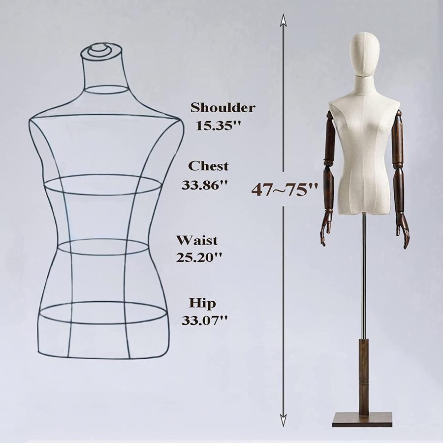 並行輸入品】 高さ調節可能120~182cm 女マネキントルソー モデル