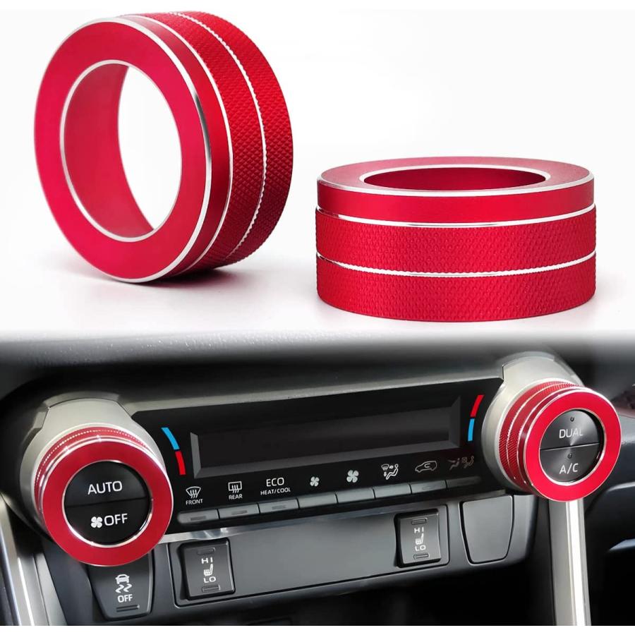 Auprite AC Climate Control Knob Covers for Toyota RAV4 20192022 Aut 並行輸入品 HFAYB0B8NW6LKVK