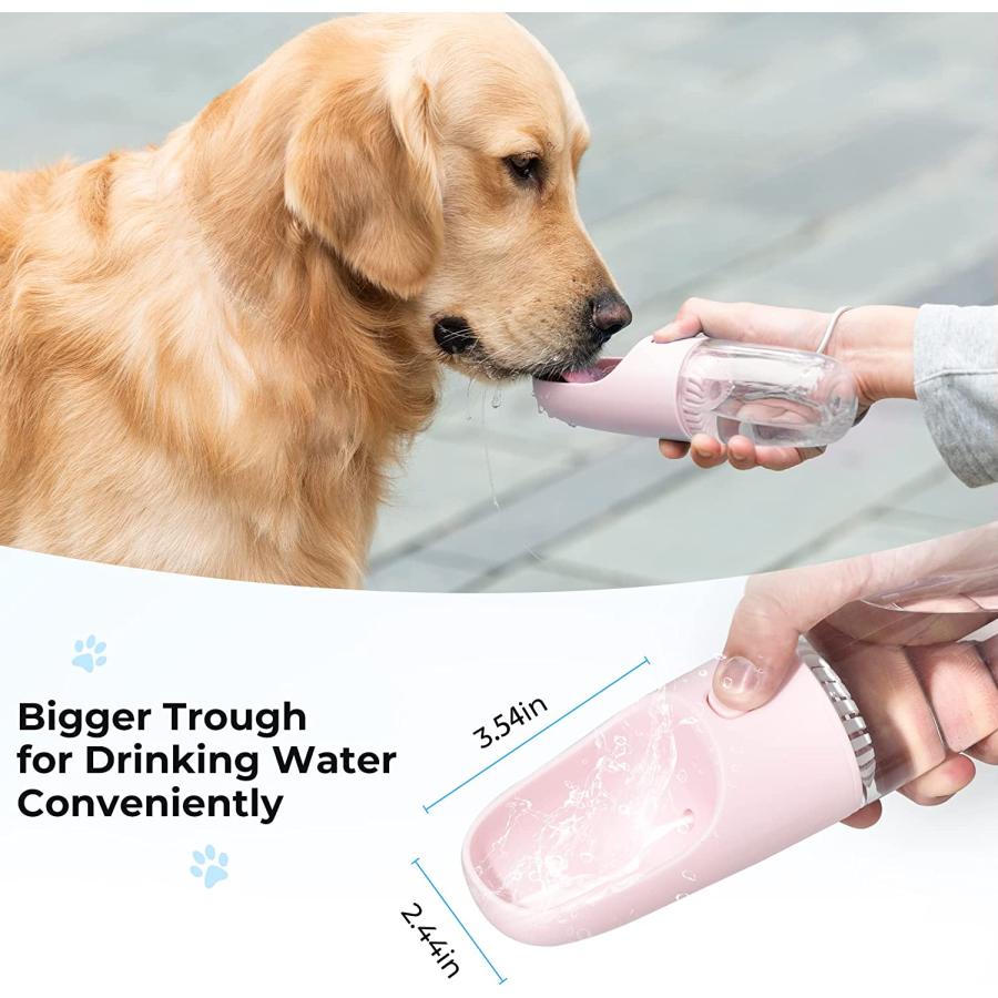 【並行輸入品】 Dog Water Bottle Portable Dog Water Bottle Portable Water Bowl 2_4