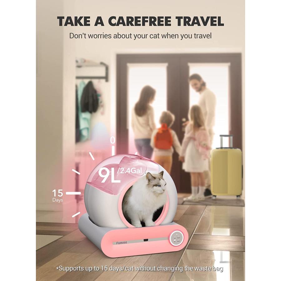 Famree 猫 自動トイレ (サクラピンク02) 並行輸入品 Famree 猫 自動トイレ (サクラピンク02) 並行輸入品