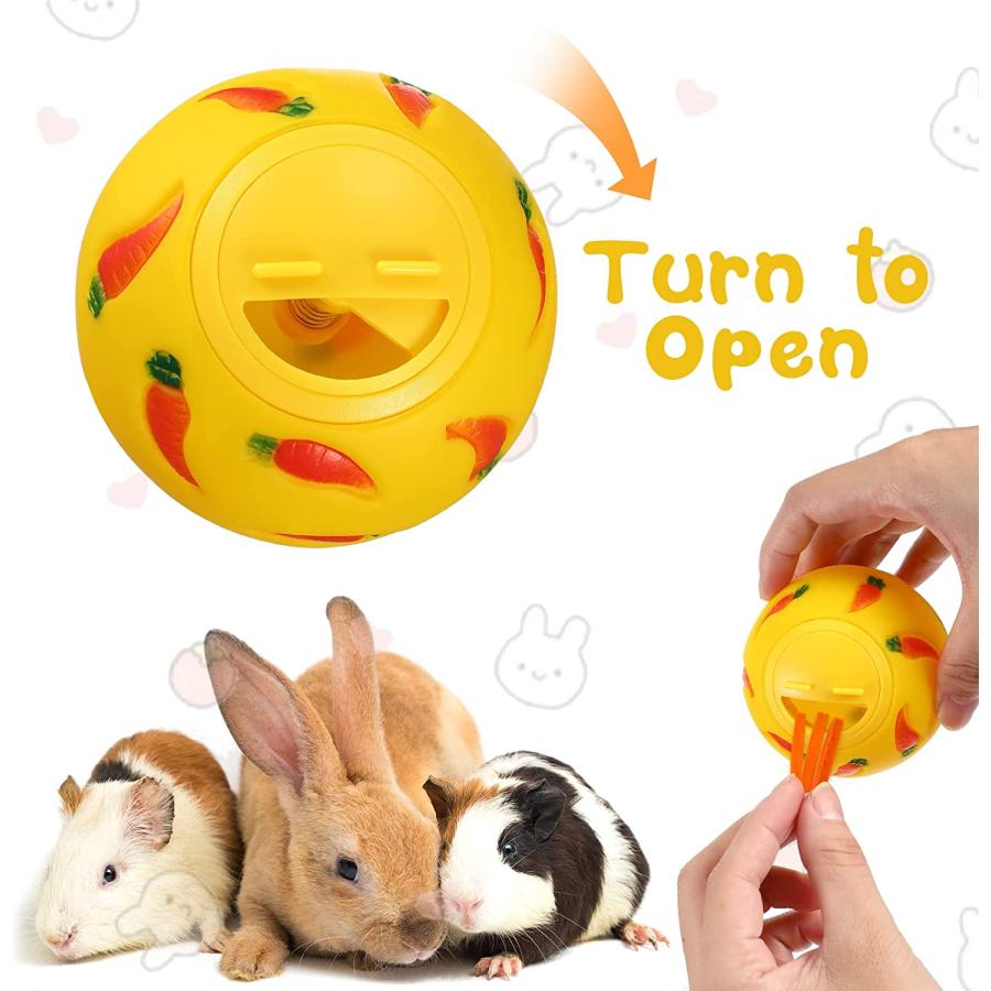 【並行輸入品】 9 Pack Stack up Bunny Cups and Treat Ball for Bunny Toys Rabbit Foo_2