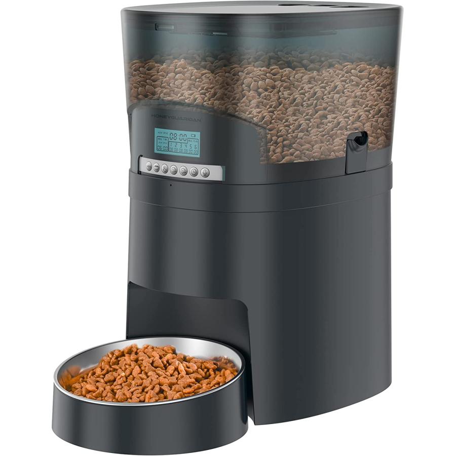 並行輸入品】 HoneyGuaridan 自動給餌器 猫 中小型犬ペット用 猫餌自動