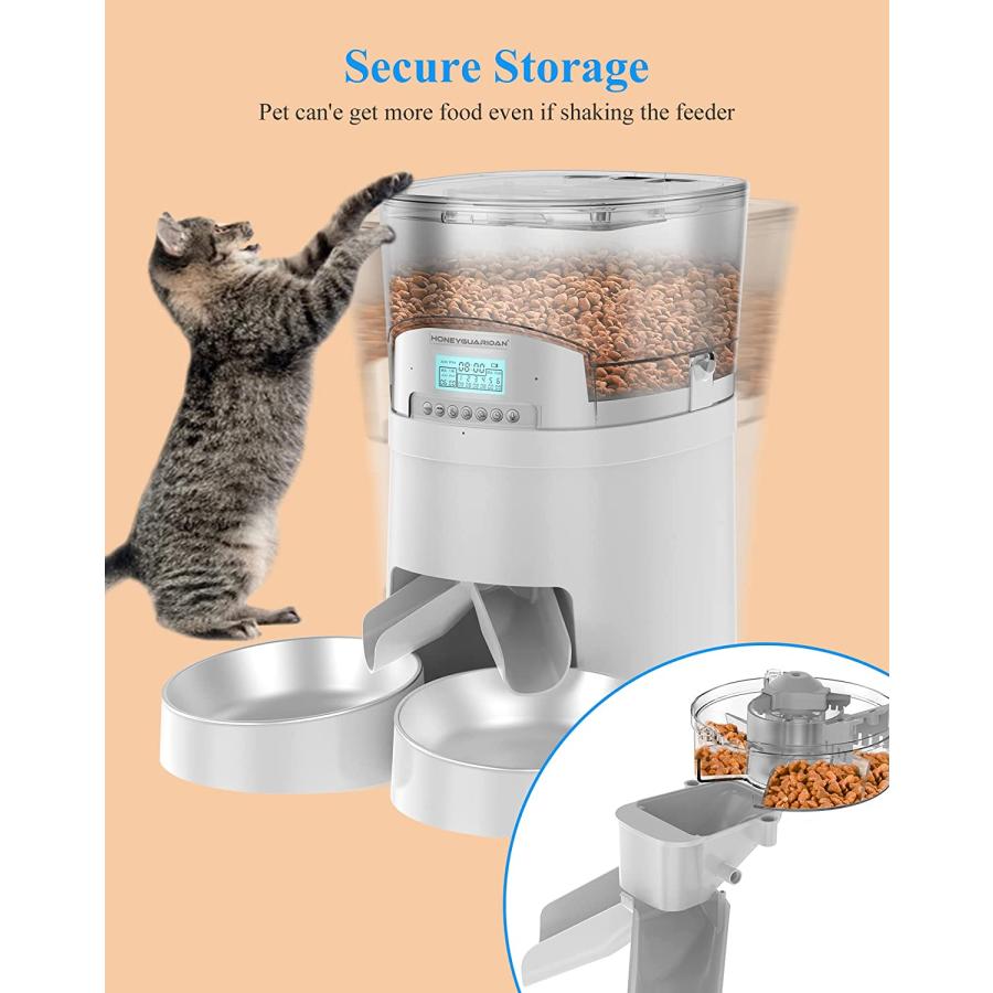 並行輸入品】 HoneyGuaridan 自動給餌器 猫 多頭飼い タイマー式 エサ