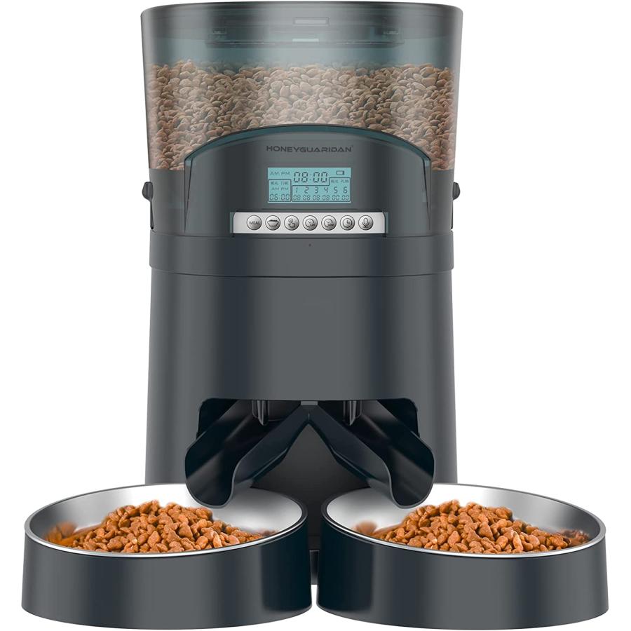 並行輸入品】 HoneyGuaridan 自動給餌器 猫 多頭飼い タイマー式 エサ
