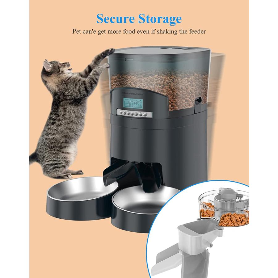 並行輸入品】 HoneyGuaridan 自動給餌器 猫 多頭飼い タイマー式 エサ