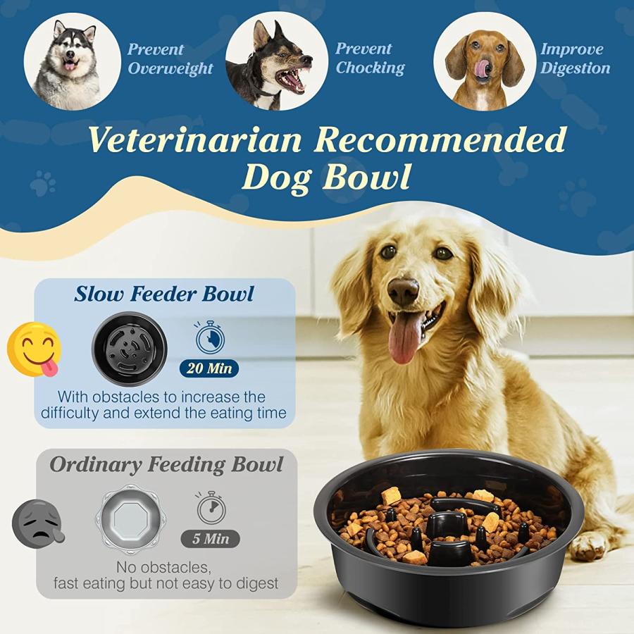 【並行輸入品】 Lewondr Elevated Dog Water Bowl No Spill  with 2.9L Large Capacityの画像