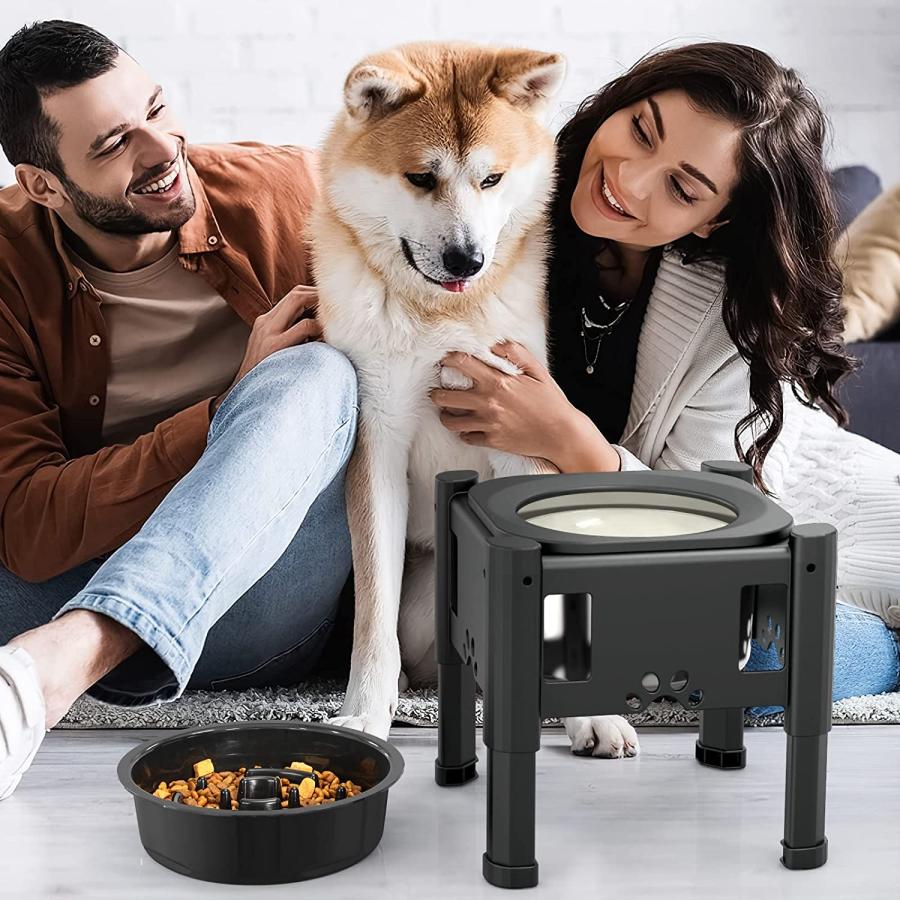 【並行輸入品】 Lewondr Elevated Dog Water Bowl No Spill  with 2.9L Large Capacityの画像