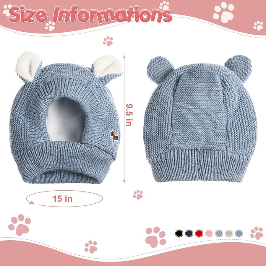 【並行輸入品】 Frienda Quiet Ears for Dogs  Dog Ear Muffs Noise Protection Knittedの画像