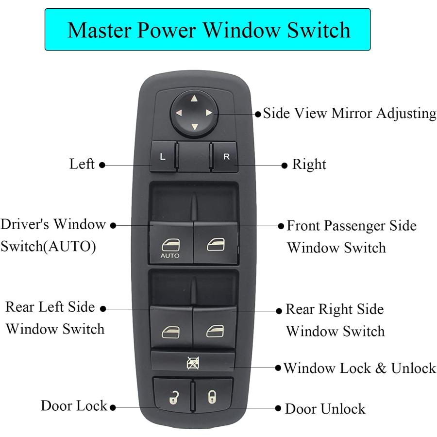 有名ブランド ZZCSZ 68084001AD Master Power Window Switch 8+13 Pins Door Lock Window Munt