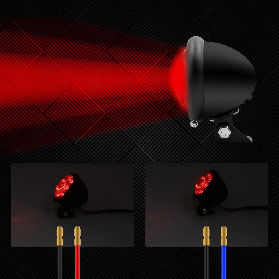 【並行輸入品】 】 Ygmylandbb Motorcycle Tail Light, Universal LED Brake Stop Light