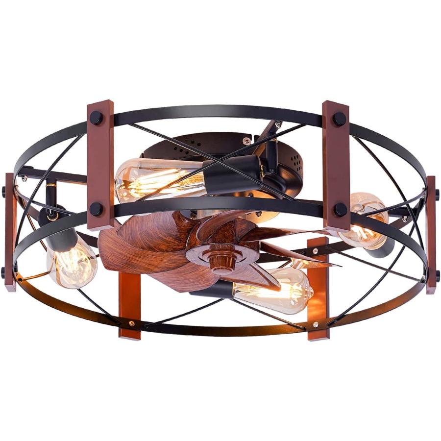 OUTFINE M4 Ceiling Fan 20.5inch with LED Lights DC Motor 6 Speeds