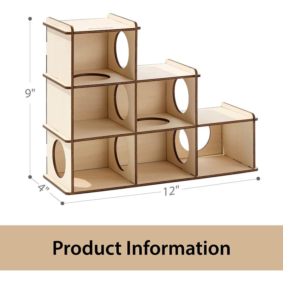 【並行輸入品】 MEWOOFUN Hamster Hideout  Multi-Chamber Hamster House Maze Hamsterの画像