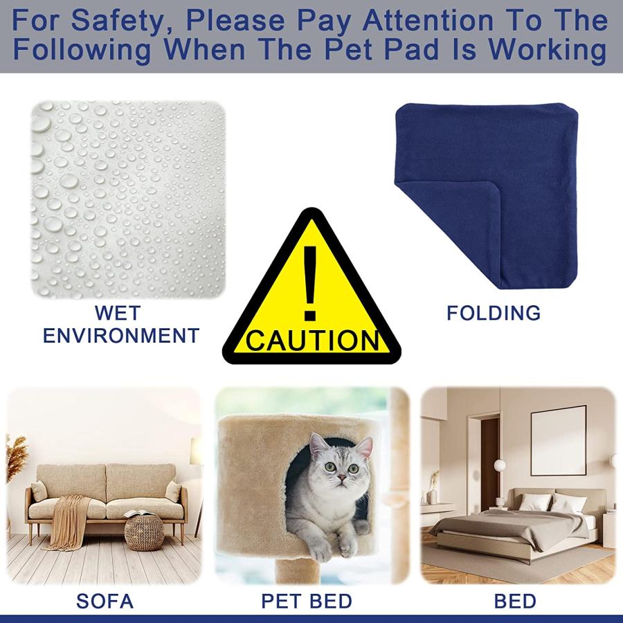 2 Pack Pet Heating Pad  86-141 Degree Fahrenheit Adjustable Temperature Cat｜dep-good-choice｜06