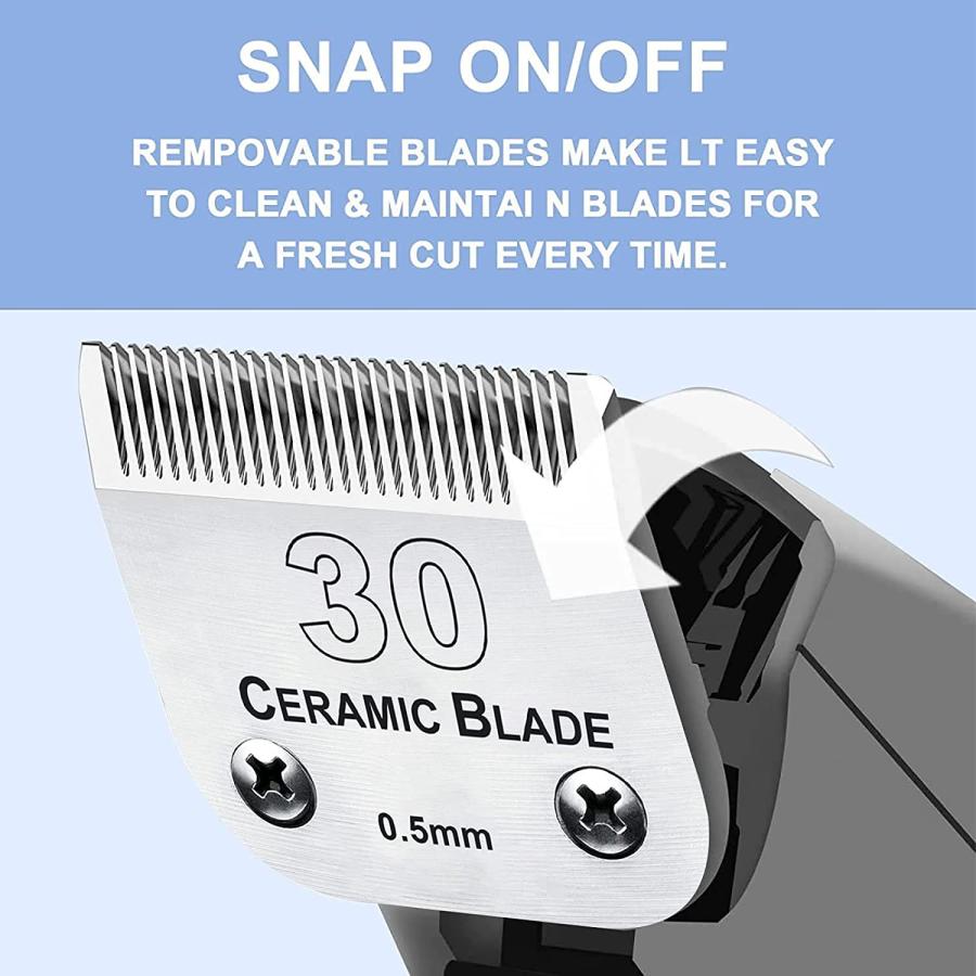 2Pack #30 Blade Dog Grooming Clipper Replacement Blades Compatible with ...