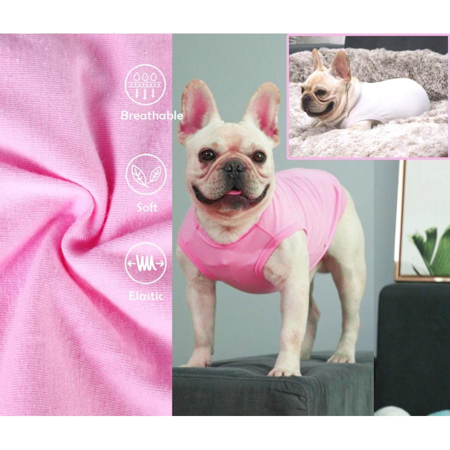 通販・価格比較 Sychien Dog Pink White Shirts Soft Blank Cotton Tee-Shirt for Boy Girl Dogs Plain Large Clothes XXXL