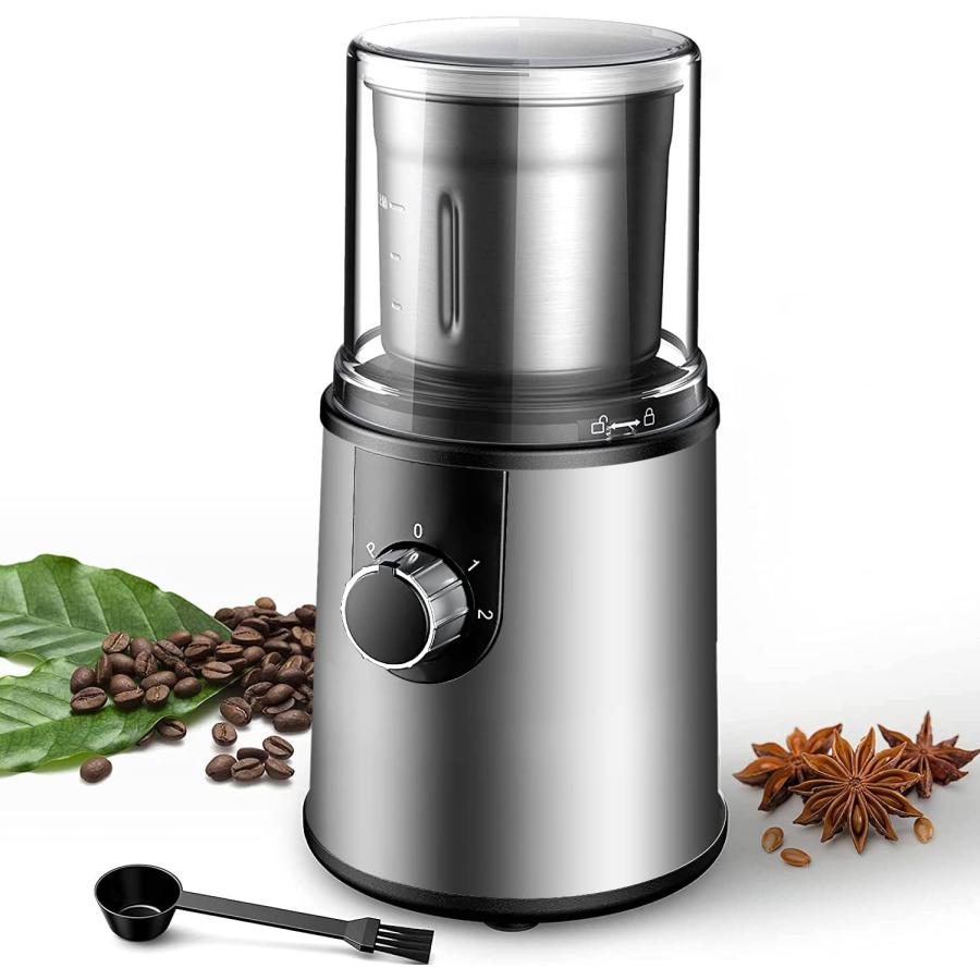 POSHWA 350W Coffee Grinder Electric for Coffee Beans Adjustable Speed