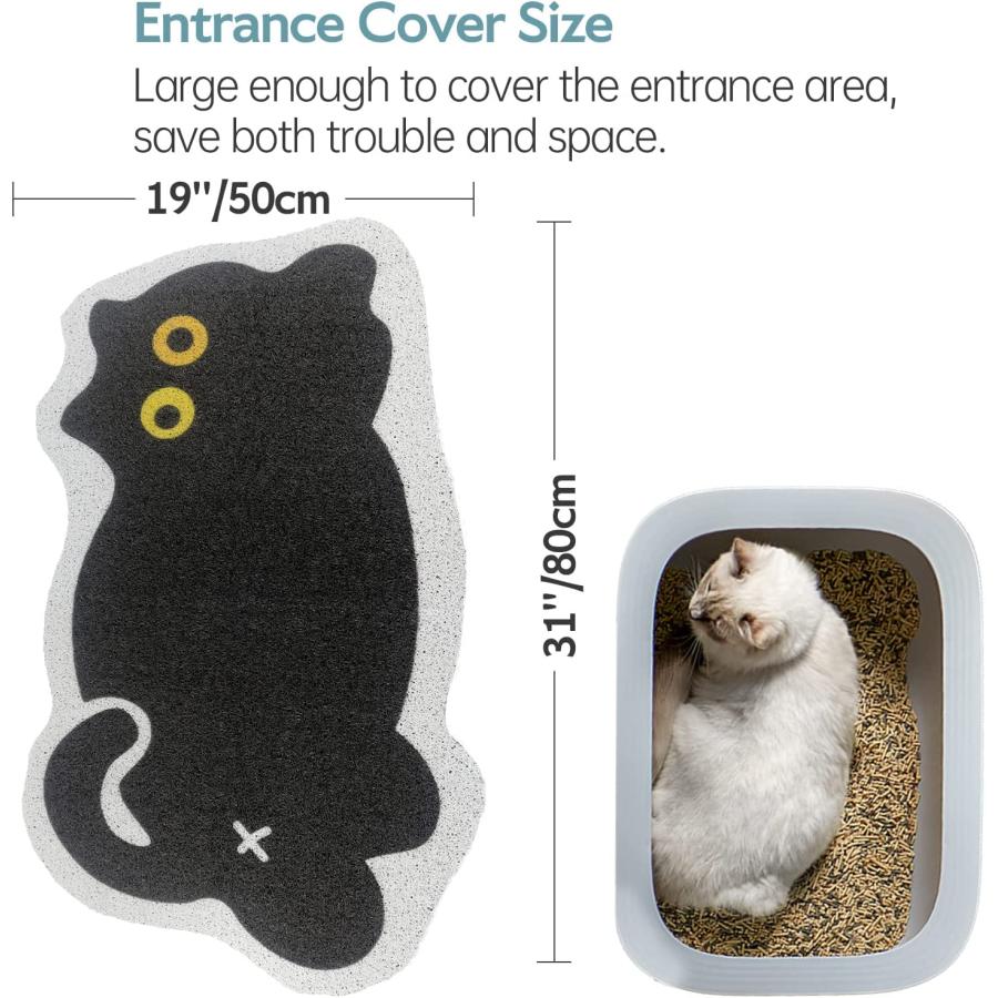 【並行輸入品】 Rarenut Cat Litter Mat Trap  Pet Food Catching Placemat  Super Cute_2