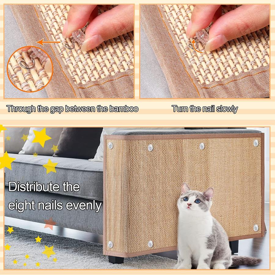 2 Pcs Cat Scratch Furniture Protector Cat Scratch Mat Sofa Protector Couch｜dep-good-choice｜03