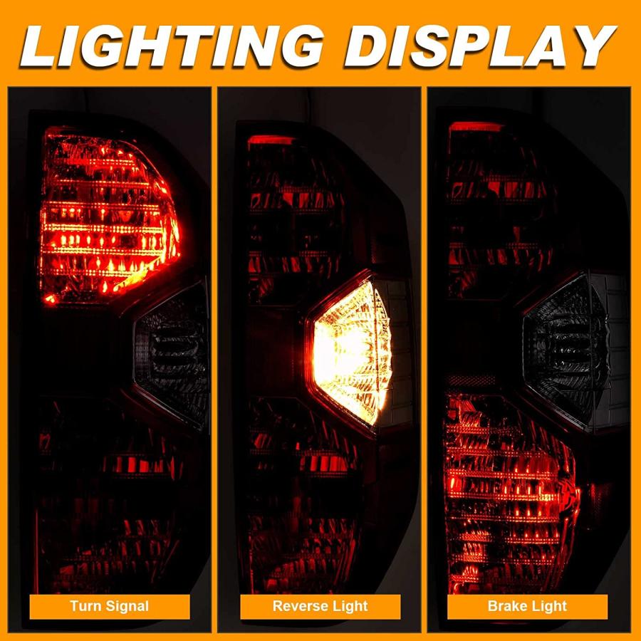 【並行輸入品】 Brake Tail Light Rear Lamp Pickup Housing Compatible With Toyota Tu_3