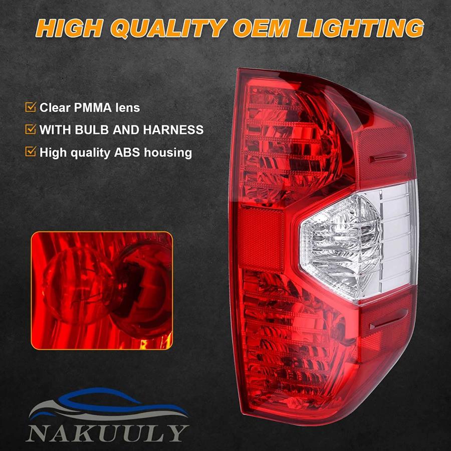 【並行輸入品】 Brake Tail Light Rear Lamp Pickup Housing Compatible With Toyota Tu_6