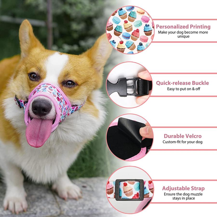 Dog Muzzle Soft Dog Muzzles for Small Medium Large Dogs Breathable