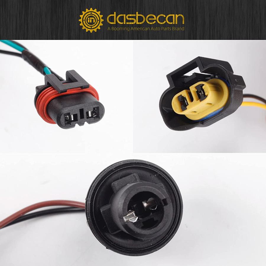 Dasbecan 15950809 Headlight Headlamp Wiring Harness Compatible with Chevy Tahoe Suburban 1500 2500 Avalanche 2007-2014 GM SUV Replaces 15782377｜dep-good-choice｜06