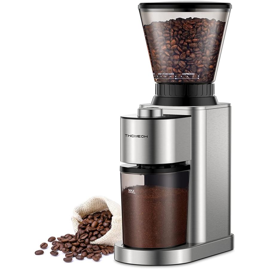 TWOMEOW Conical Burr Coffee Grinder Electric, Anti-static Coffee Bean  Grinder with 24 Grind Settings for Espresso/Drip/Pour Over/Cold Brew/French