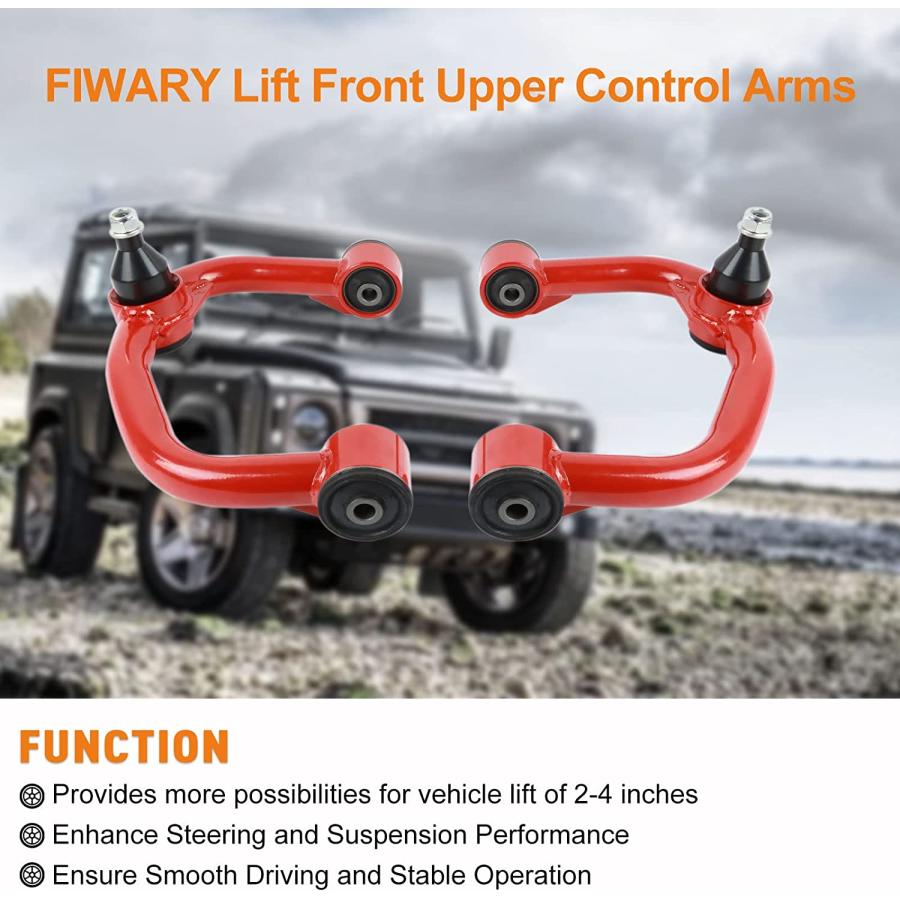 【並行輸入品】 FIWARY Lift Front Upper Control Arms fit for 2004-2020 F150 2WD 4WD_2