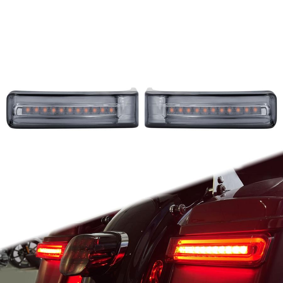 並行輸入品】 HCmotorku オートバイ LED サドルバッグ ライト テール