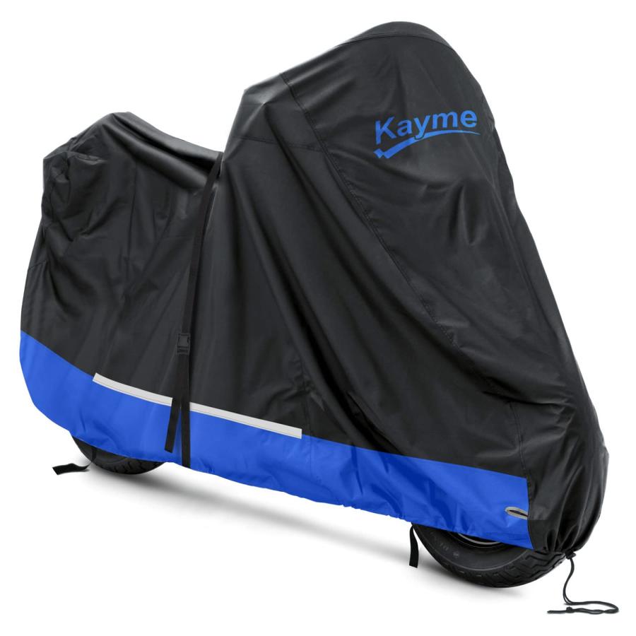 【並行輸入品】 】 Kayme 300D Motorcycle Cover Waterproof Outdoor， All Season Rainp
