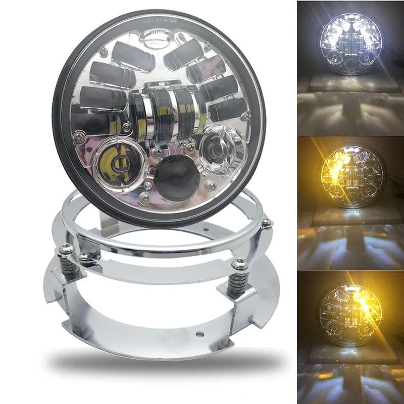 並行輸入品】 バイクヘッドライト カウル オートバイ 5.75 インチ Led