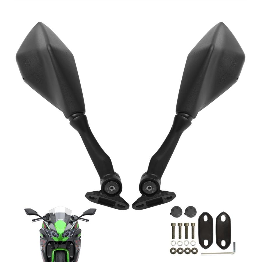 ご依頼品 並行輸入品】 Mokuo 折りたたみ式オートバイバックミラー Ninja 250 ZX