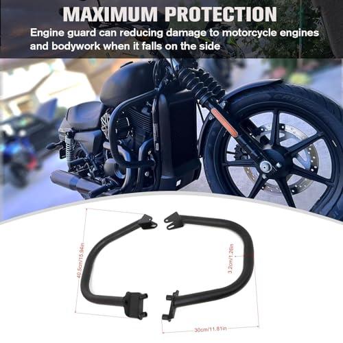 【並行輸入品】 CHIFUN エンジンガード ハイウェイ クラッシュバー 1.25インチ 太いスチール Harley Street 500 XG5_7