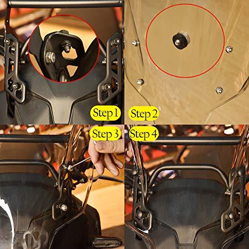 【並行輸入品】 】 Motorcycle Windshield Windscreen for CB500X 2013 2022 Airflow Wiの画像