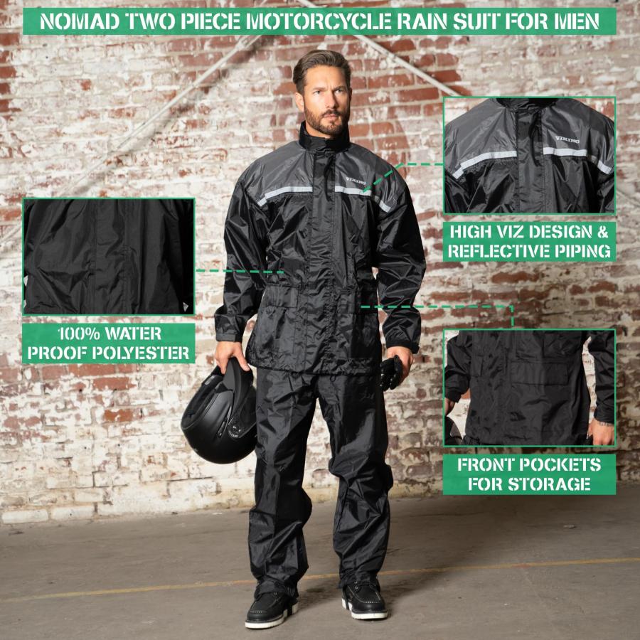 【並行輸入品】 Nomad Rain Suit for Men & Women 2 Piece Waterproof Rain Jacket P_3