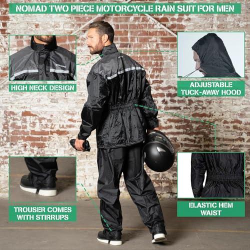 【並行輸入品】 Nomad Rain Suit for Men & Women 2 Piece Waterproof Rain Jacket P_7