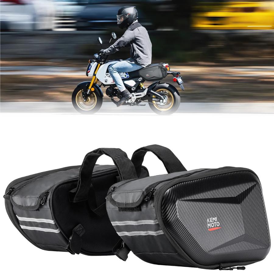 並行輸入品】 KEMIMOTO バイク サイドバッグ 防水 EVA素材 取り付け