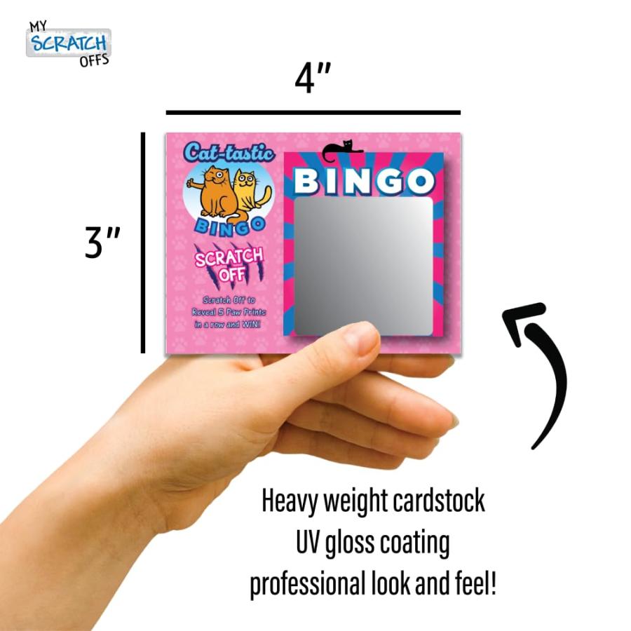 【並行輸入品】 My Scratch Offs 26 Pack Kitty Cat Scratch Off Bingo Card Party F