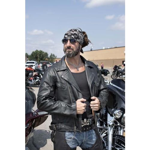 【並行輸入品】 Milwaukee Leather Men's Premium Leather Motorcycle Classic MC St_7